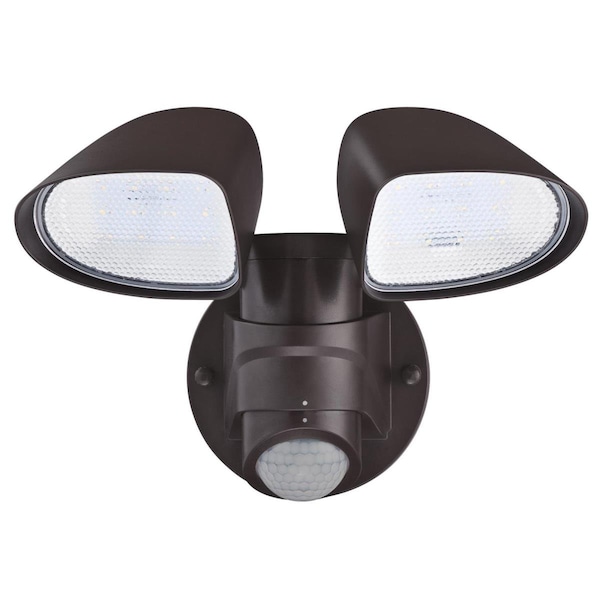 Westinghouse Fixture Wall Outdoor LED Motion Sensor 2-Light Security Brnz Acrylic Lens 6364300 - main